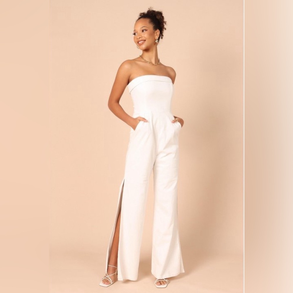 Petal & Pup White Tahari Jumpsuit